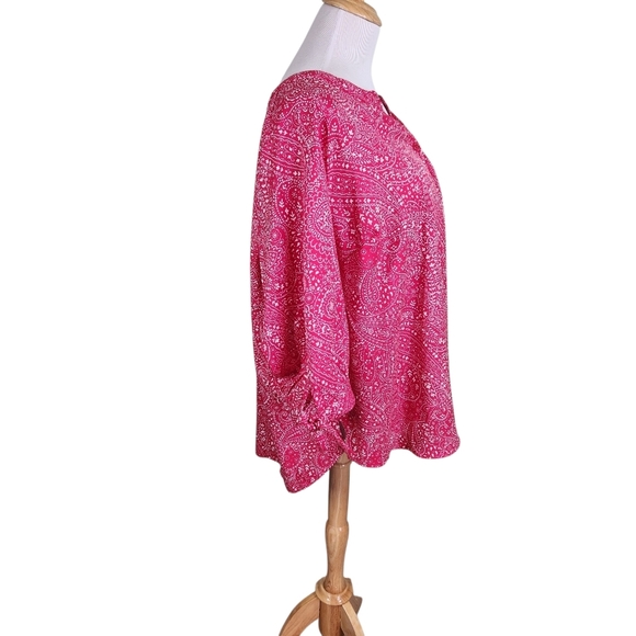 Catherines Georgette Blouse Button Up Plus Size 2X - Picture 3 of 7